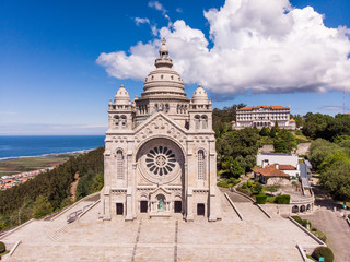 The Monument Temple of Santa Luzia, dedicated to the Sacred Heart of Jesus in Viana do Castelo,...