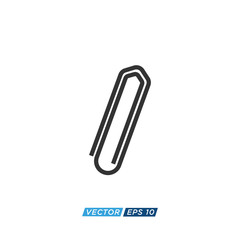 Paper Clip Icon Design Vector