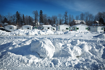 Ice Fishing village