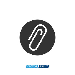 Paper Clip Icon Design Vector