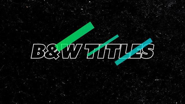 Black and White Glitch Titles