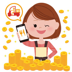 女性 買い物　ポイントアップ