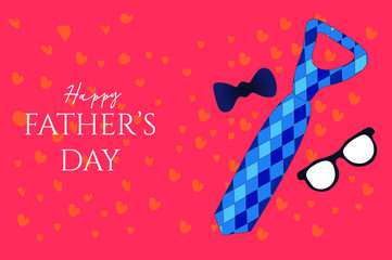 Father's day celebration card. Vector design for dad's day; held on various days in many parts of the world all throughout the year.
