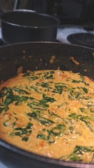 Spinach and Toasted Paneer with Basmati Rice Veggie Dish Recipe - Food Photography