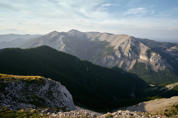 Sunset in the beautiful mountains of Canada.