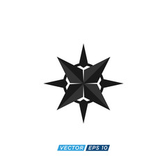 Obraz premium Compass Icon Design Vector