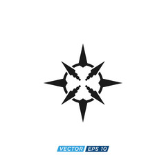 Compass Icon Design Vector