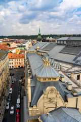 Fototapeta premium Architecture and landmark skyline of Prague in Czech Republic.