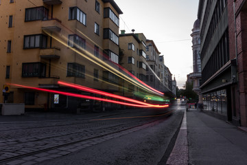 Helsinki, Finland - September 02, 2019: city streets on a day off without a transport port and people.