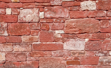 red brick wall