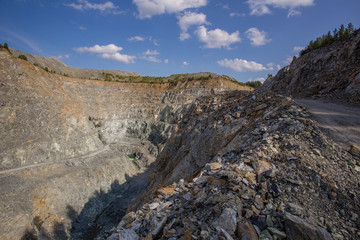 Open pit chromium chrome ore quarry mine