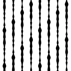Modèle sans couture de rayures ondulées. Lignes noires élégantes de fond abstrait. Illustration vectorielle rayures verticales. Texture répétitive. Ornement en rayure. Papier design, papier peint, textile, tissu.
