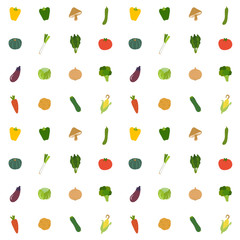 カラフルな野菜　パターン