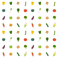 カラフルな野菜　パターン