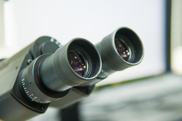 Microscope at laboratory