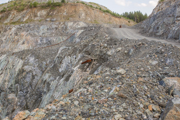 Open pit chromium chrome ore quarry mine