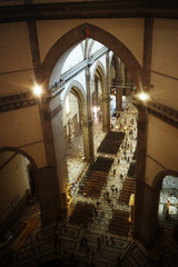 View inside the Cathedral of Santa Maria del Fiore.
