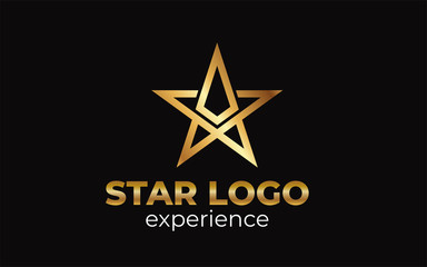 Creative luxury of star logo designs
