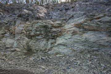 Open pit chromium chrome ore quarry mine