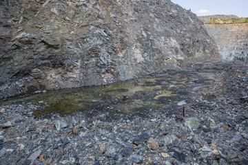 Open pit chromium chrome ore quarry mine