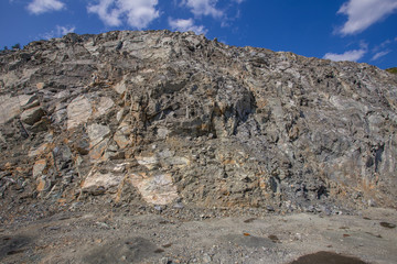 Open pit chromium chrome ore quarry mine