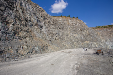 Open pit chromium chrome ore quarry mine