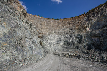 Open pit chromium chrome ore quarry mine