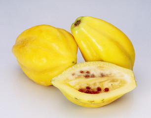 Durazno fruta, alimento, aislada, amarilla, fresco, madura, salubre, blanco, bombones, jugosa, membrillero, manzana, banana, crudo, organica, tropical, anaranjada, cortar, dieta, kaki, close-up, lonja