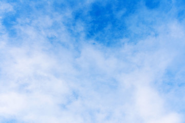 Blue sky with clouds, background, copy space