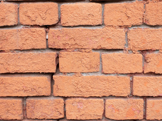 Red brick wall, textured background