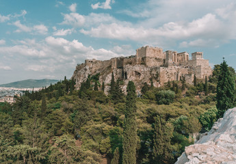 Fototapeta na wymiar The ruins of the Acropolis, Athens Greece