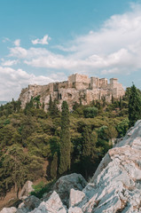 The ruins of the Acropolis, Athens Greece