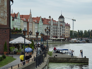 embankment in the center of Kaliningrad