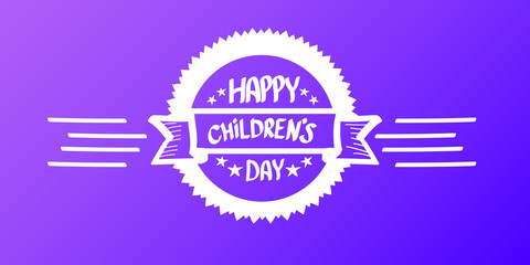 1 june international childrens day cartoon horizontal banner background. happy Children day greeting card. icon or label. Cartoon kids day poster. Children day banner