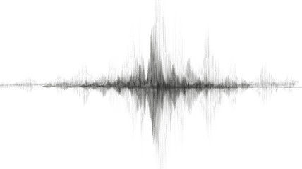 Earthquake Wave on White paper background,sound wave diagram concept,design for education and science,Vector Illustration.