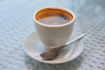 Da Nang Vietnam 10-17-2019 espresso coffee