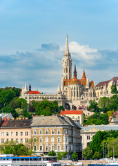 Fisherman Bastion and Matthias Church in Budapest, Hungary