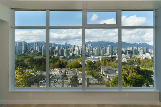 Fototapeta View from the window of Vancouver  Downtown Skyline