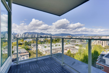 view of Vancouver city from the patio