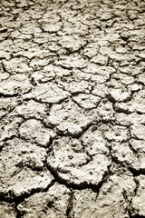 Drought land concept