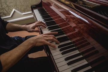 A man playing the piano