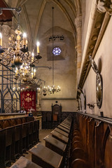 Old New Synagogue Prague in Czech Republic.