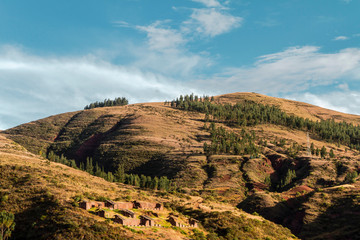 Andean mountains in south america