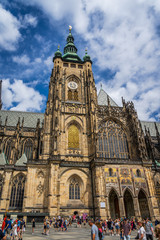 Fototapeta premium Saint Vitus Cathedral Prague in Czech Republic.