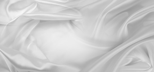 Obraz premium White silk fabric lines