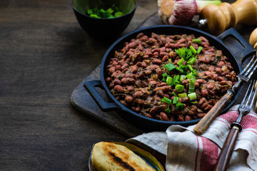 Traditional georgian lobio dish