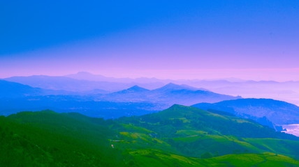 Fototapeta premium Awesome landscape from Jaizkibel. Basque Country