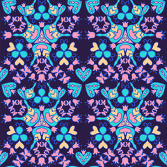 Seamless Background for Ornate fabric texture