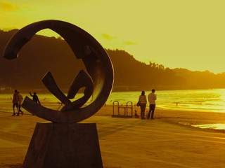 Zarautz beach.