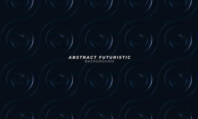 Graphic circles seamless pattern. Abstract futuristic art wallpaper. Vector illustration.